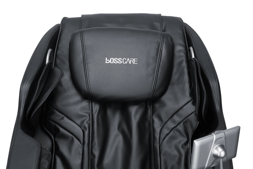Bosscare GR8287 black backrest and head cushion detail for B2B product review