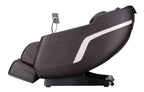 Reclined side view of Bosscare GR8287 brown classic comfort massage chair