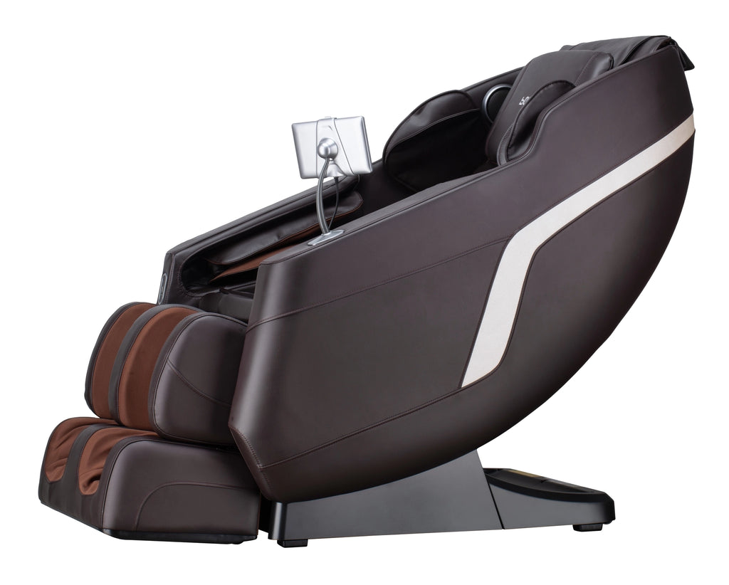 Side view of Bosscare GR8287 brown classic comfort massage chair