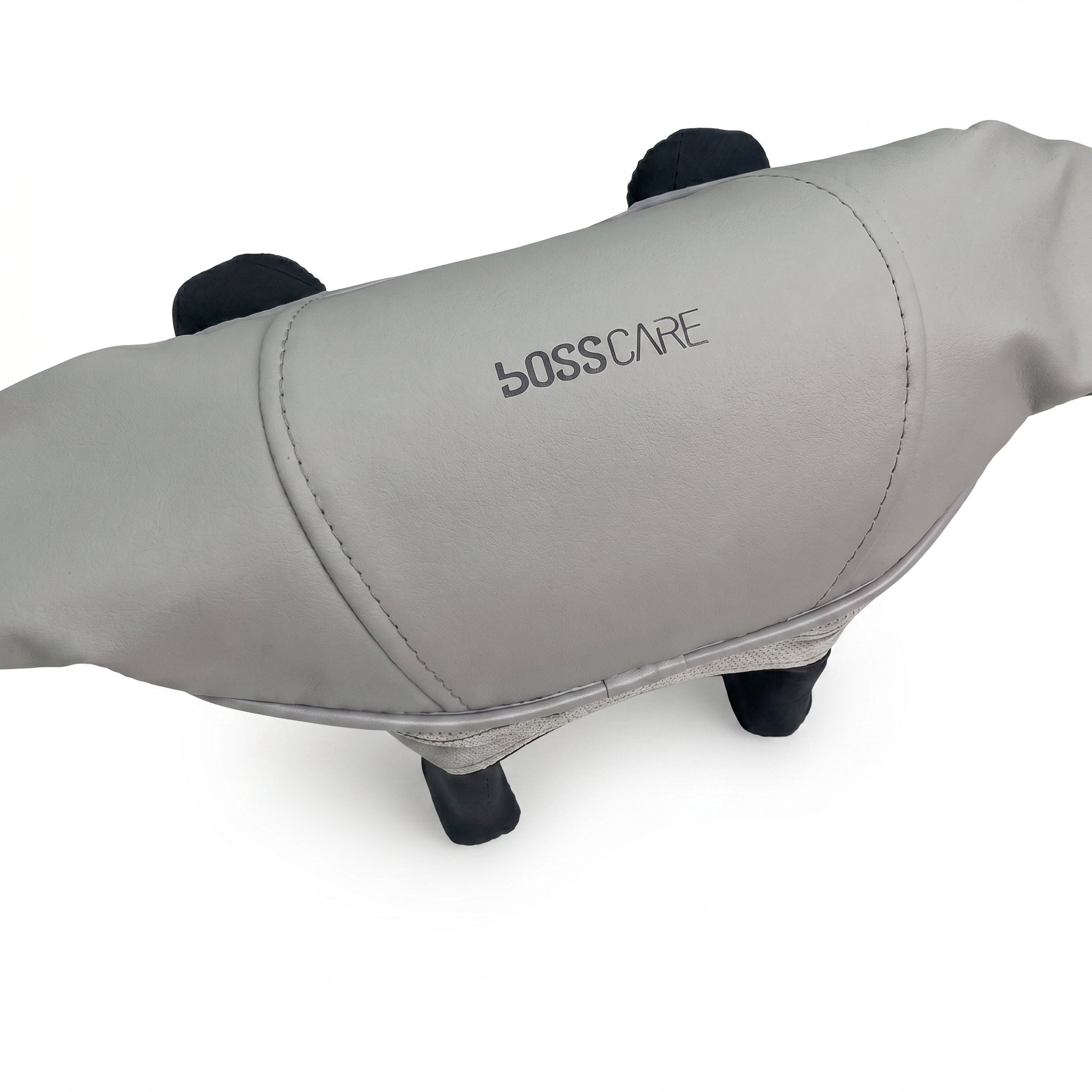 Bosscare N1 neck and shoulder massager logo and fabric detail