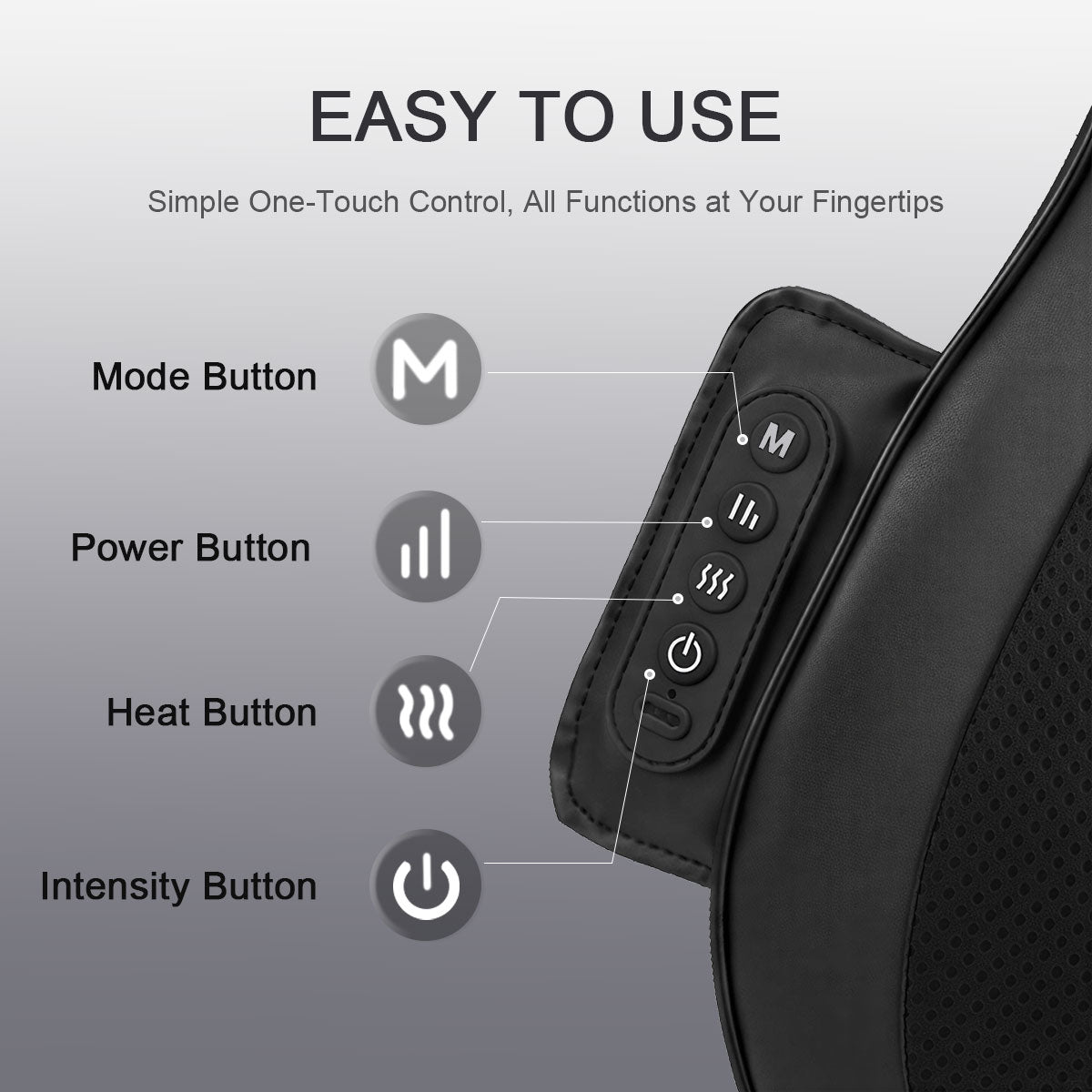 Bosscare W1 easy control panel for mode, power, heat and intensity settings