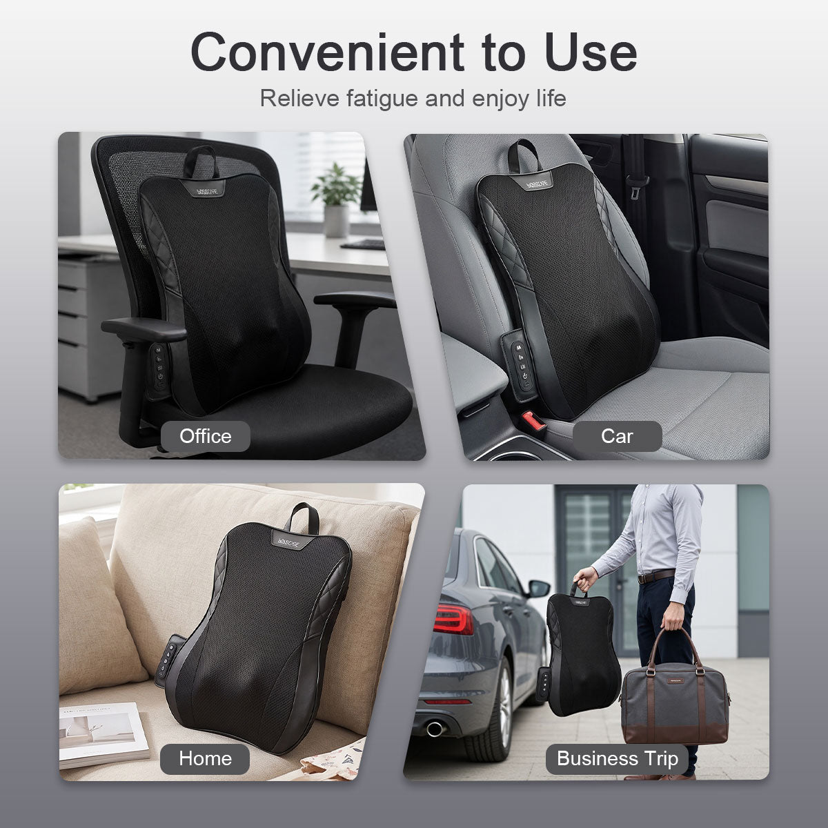 Bosscare W1 portable back and waist massager for office, car and home use