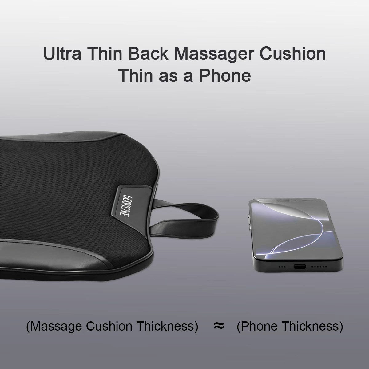 Bosscare W1 ultra-thin back massager cushion design