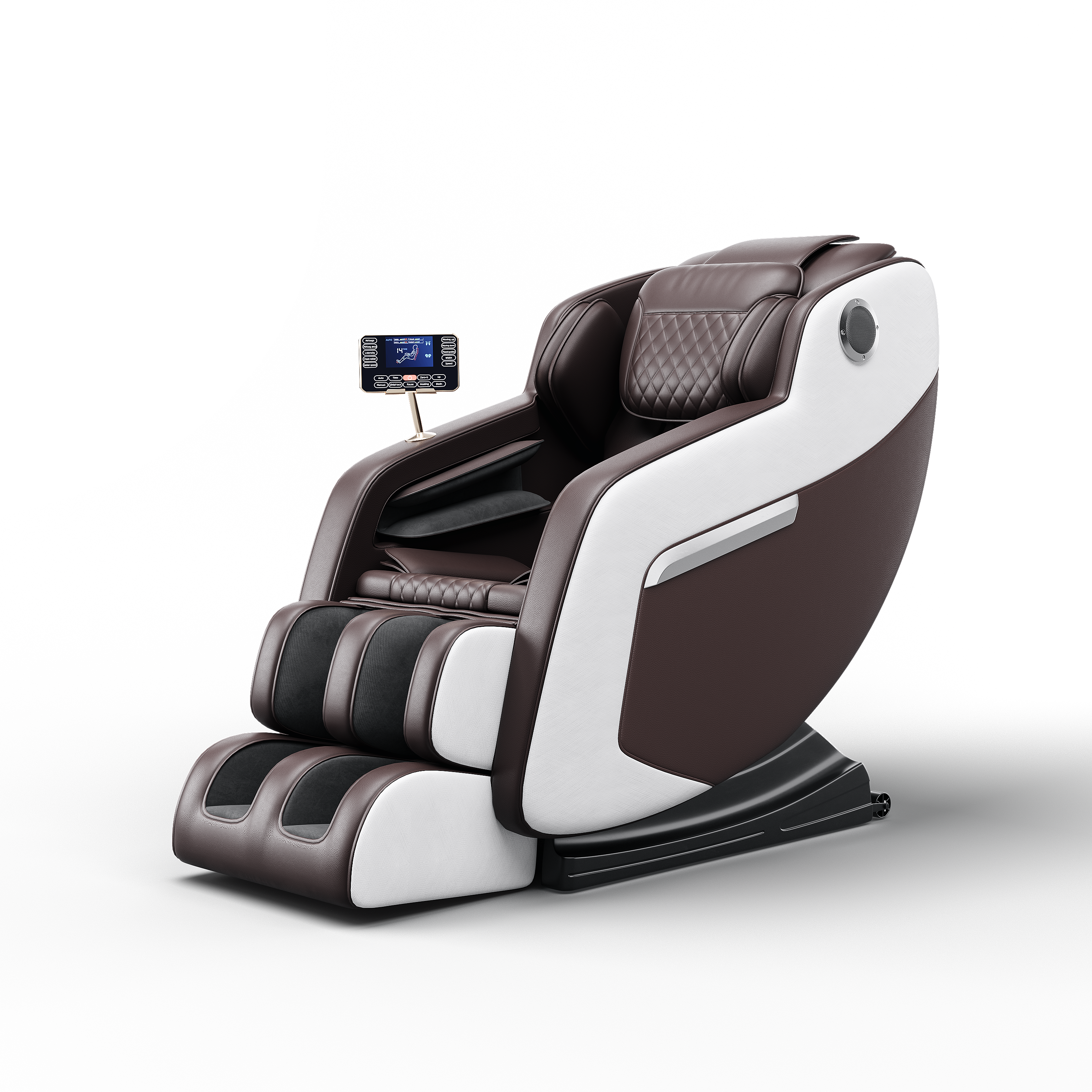 Bosscare Y68 burgundy brown full-body massage chair for classic home wellness retail