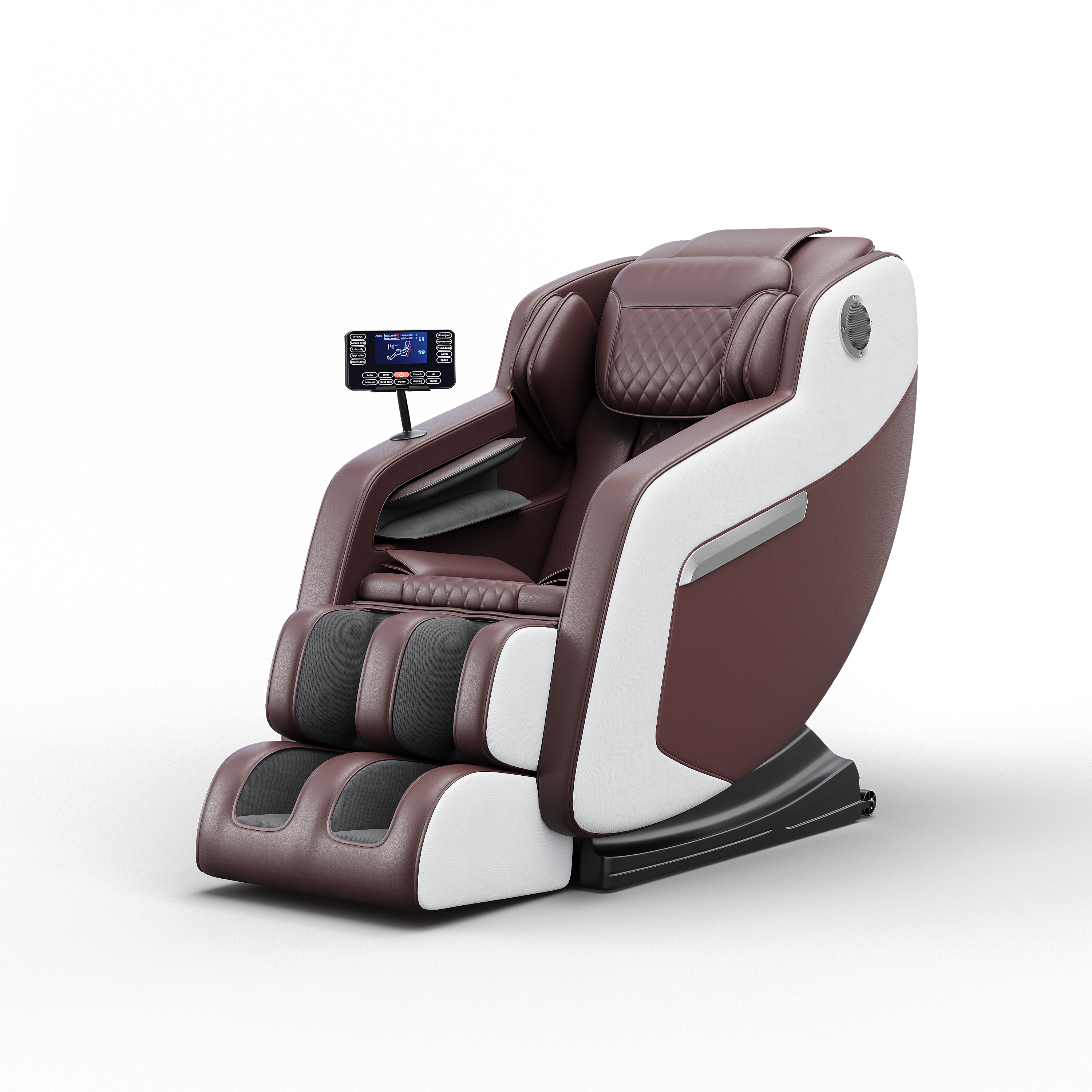 Bosscare Y68 burgundy brown full-body massage chair for classic home wellness retail