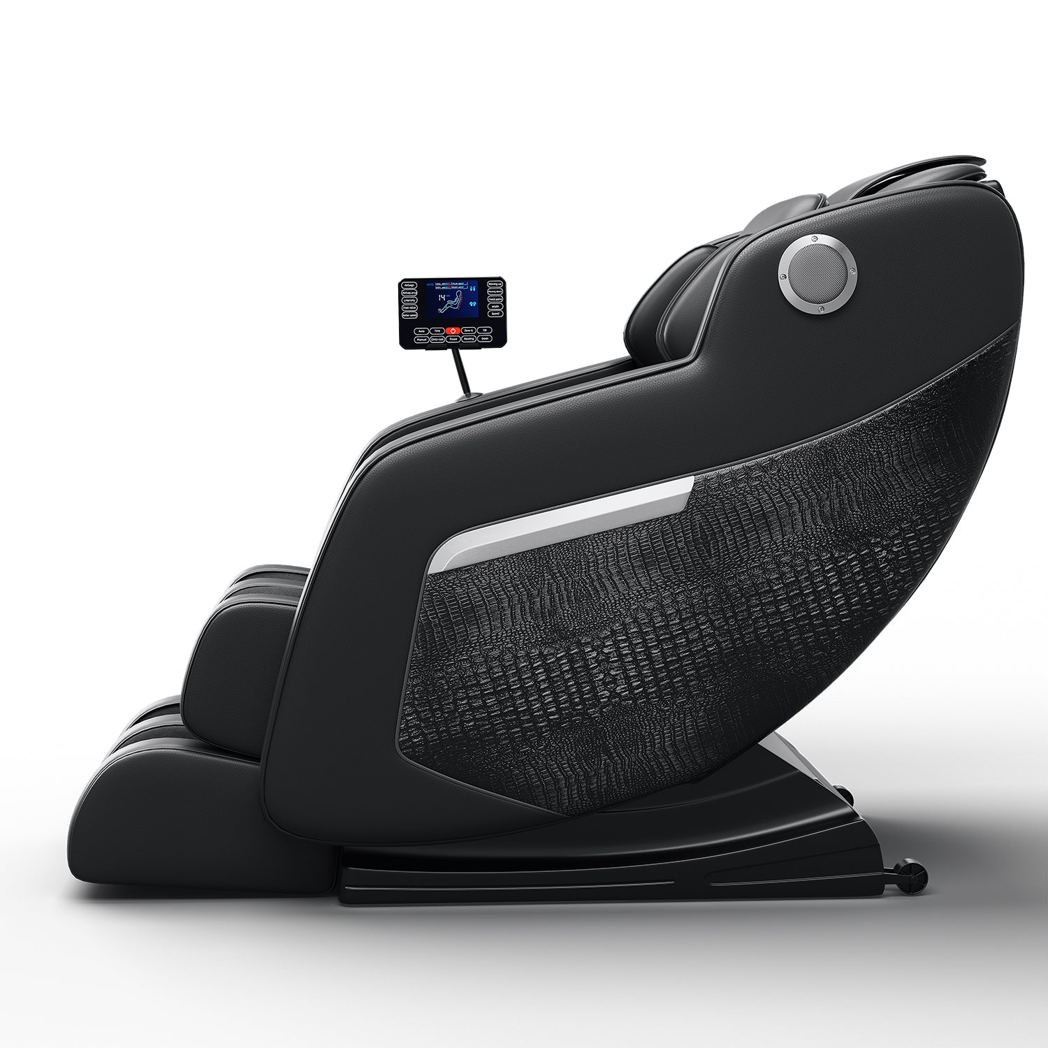 Side view of Bosscare Y68 zero gravity massage chair for home wellness and retail display